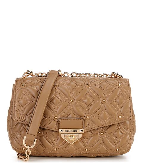 michael kors east west quilted bag|michael kors soho studded bag.